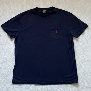 Polo Ralph Lauren Short-Sleeve Pocket Tee Shirt in Navy